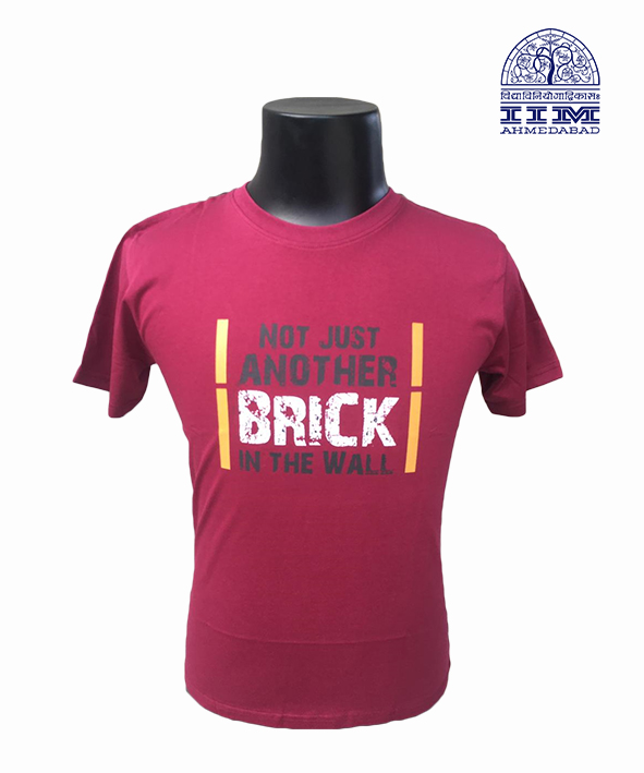 Round Neck Not Just Another Brick Maroon